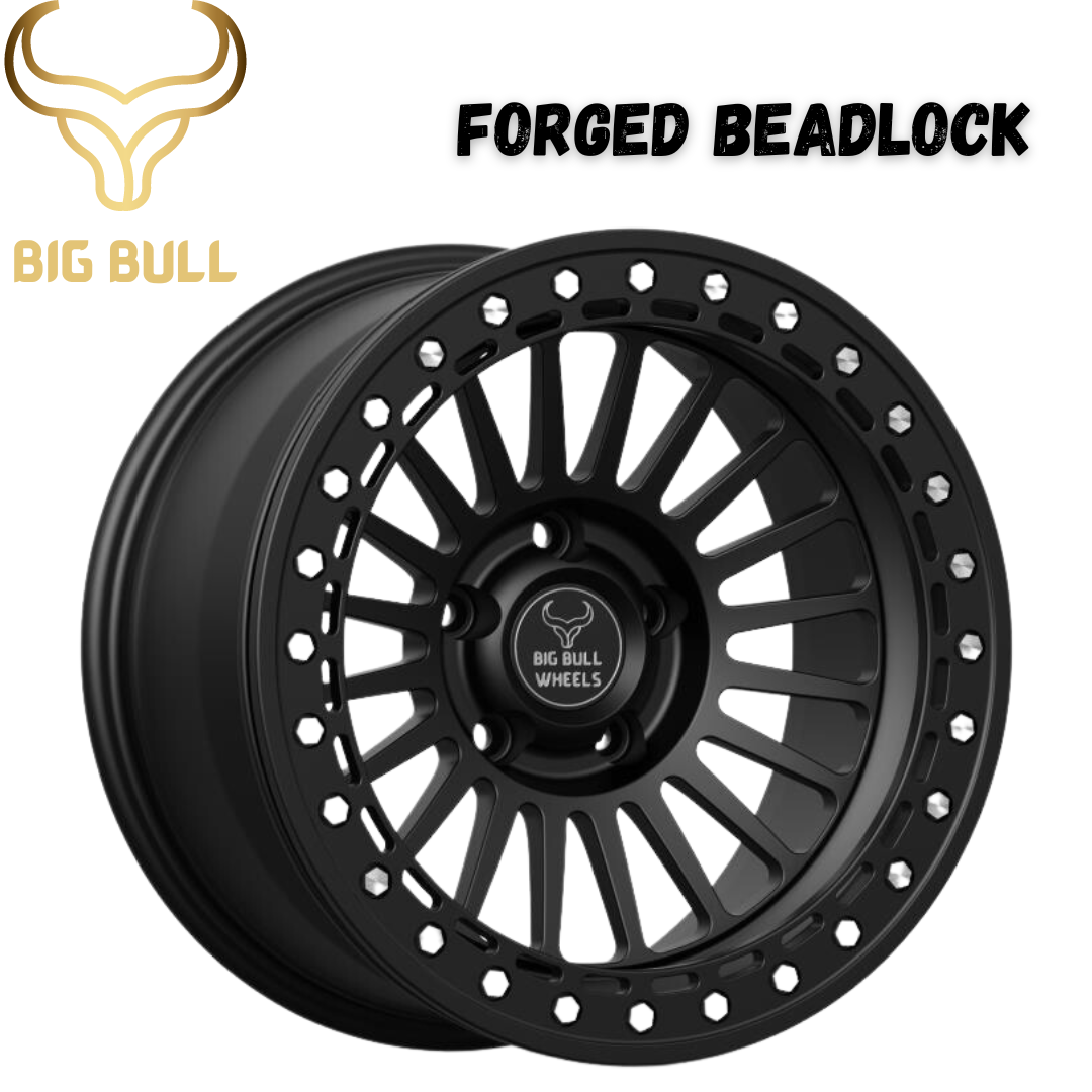 BIG BULL ALPHA - Matte Black w/ Black Ring (Forged Beadlock)